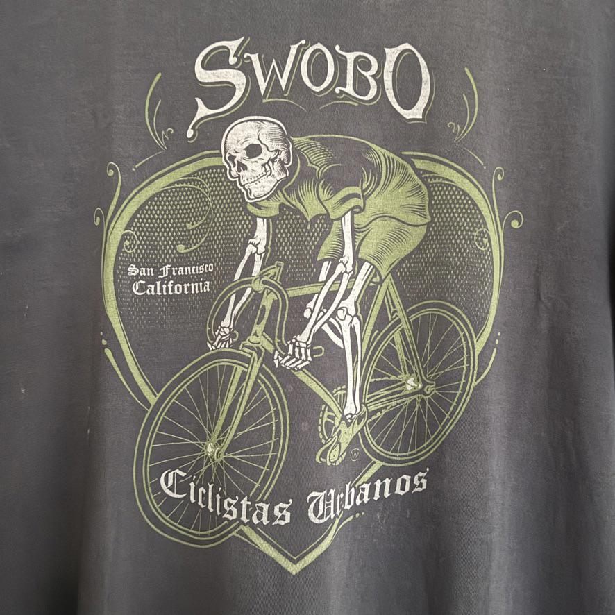 SWOBO Skeleton Bike Single Speed T-Shirt Urban Cyclist Ciclistas Urbanos