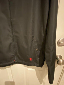 Chrome Black Windbreaker Jacket Mens Size Medium