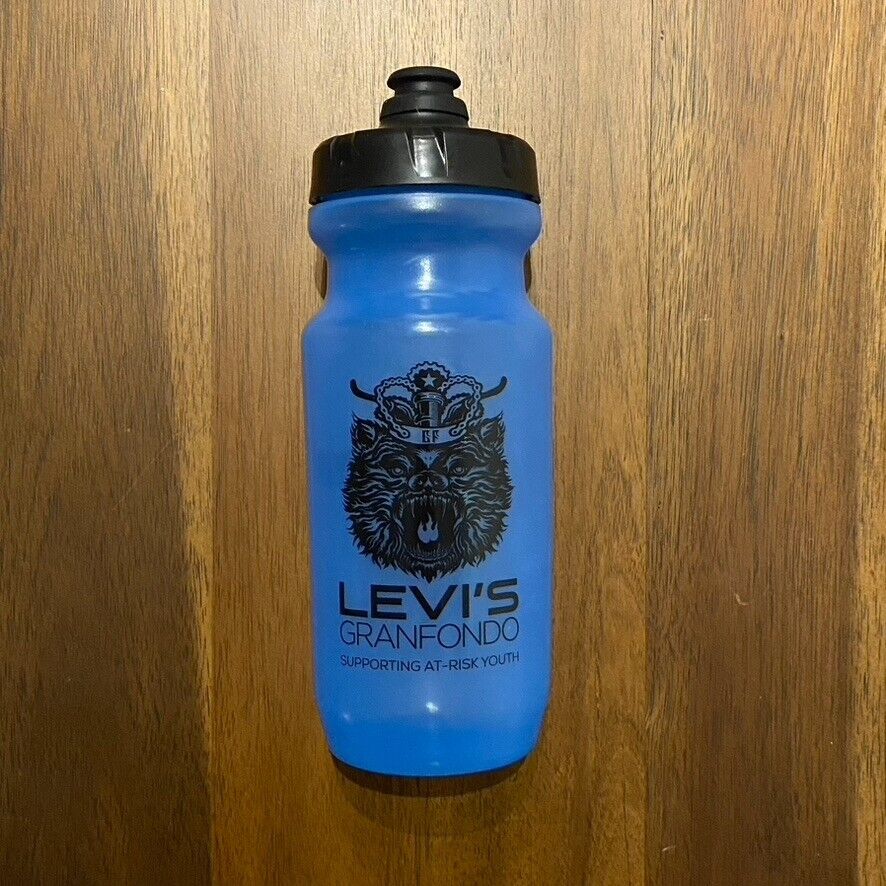 New Levi's Gran Fondo Blue Cycling Bike Bottle Bidon Rare